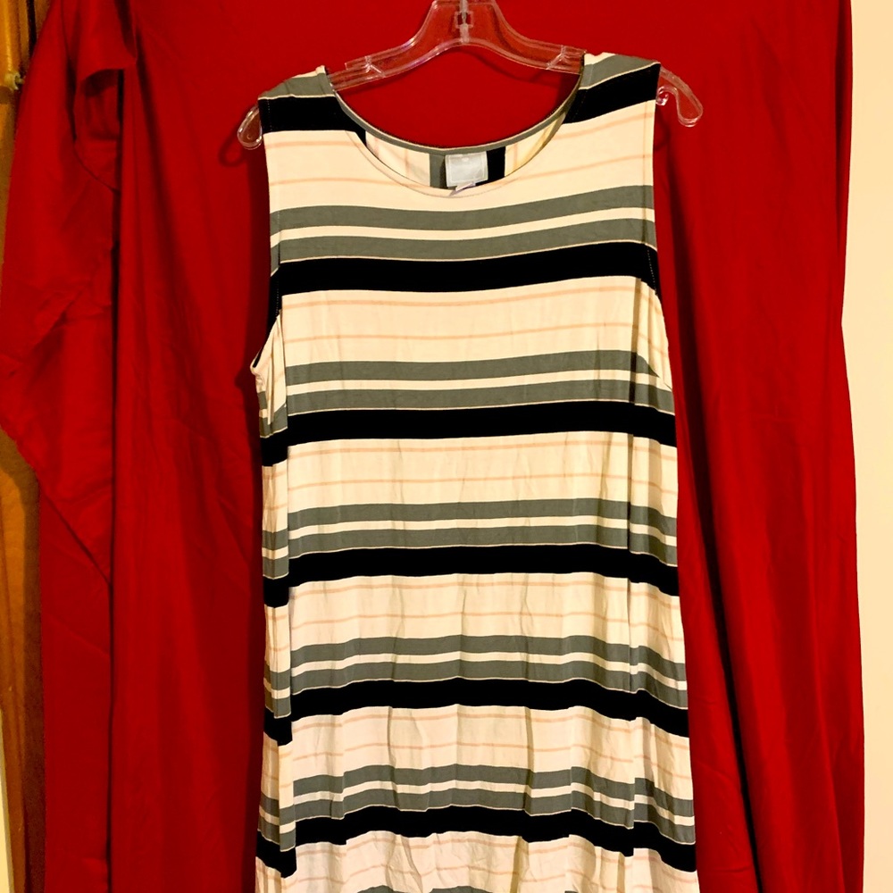 Sleeveless striped dress